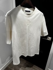 Louis Vuitton Embossed LV Logo T-Shirt White XXL