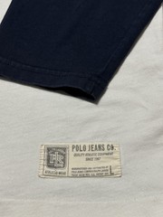 Vtg Polo Ralph Lauren Jeans CO 1967 Colorblock T-Shirt Navy White Size Large