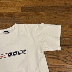 Vintage 90s Nike Golf Swoosh Logo Block Athletic Sports Graphic T-Shirt Medium