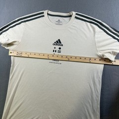 Adidas Ultimate 2.0 Climalite Graphic T-Shirt Mens Medium Cream Green DW5113