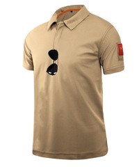 Mens Tactical Polo T-Shirt Quick Dry Combat Short Sleeve Work Team Casual Shirt
