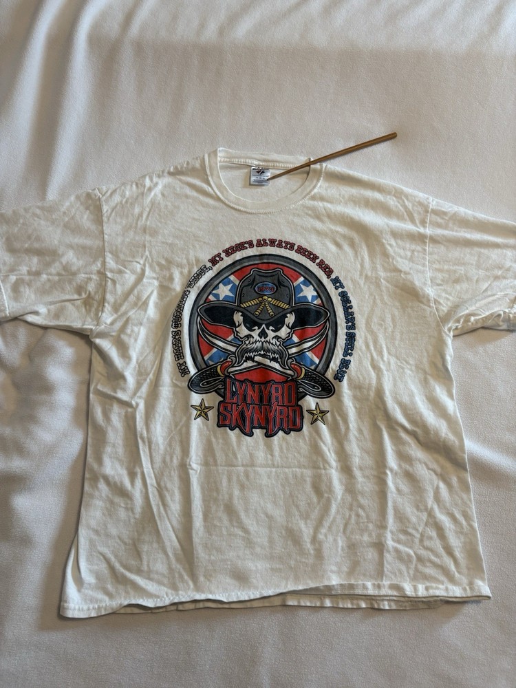 Rare! Vintage 2007 Lynyrd Skynyrd Tour T-shirt ~ XL Rebel Southern Rock