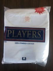 Players Big Men’s White Cotton Crew Neck T Shirt undershirts 2 Pack 4X to 9-10X