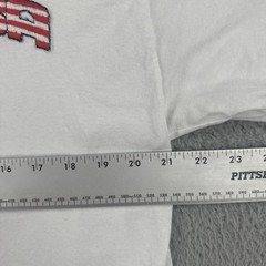 Vintage Hanes Heavyweight 50/50 Large White T Shirt 9-11-01 God Bless America