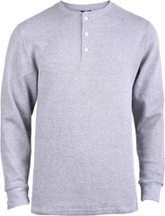 Knocker Men’s Waffle-Knit Thermal Henley Shirt