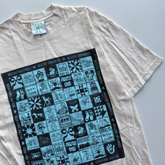 Online Ceramics 2023 Mountain Mist Quilt Tee Size Large Off White