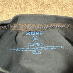 Kuhl Mens Shirt Medium Organic Cotton Blue Graphic Tee Wildfibre