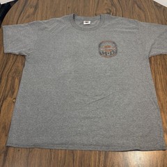 Harley Davidson Mens 2XL Gray T-Shirt Indianapolis Indiana RK Stratman Vintage