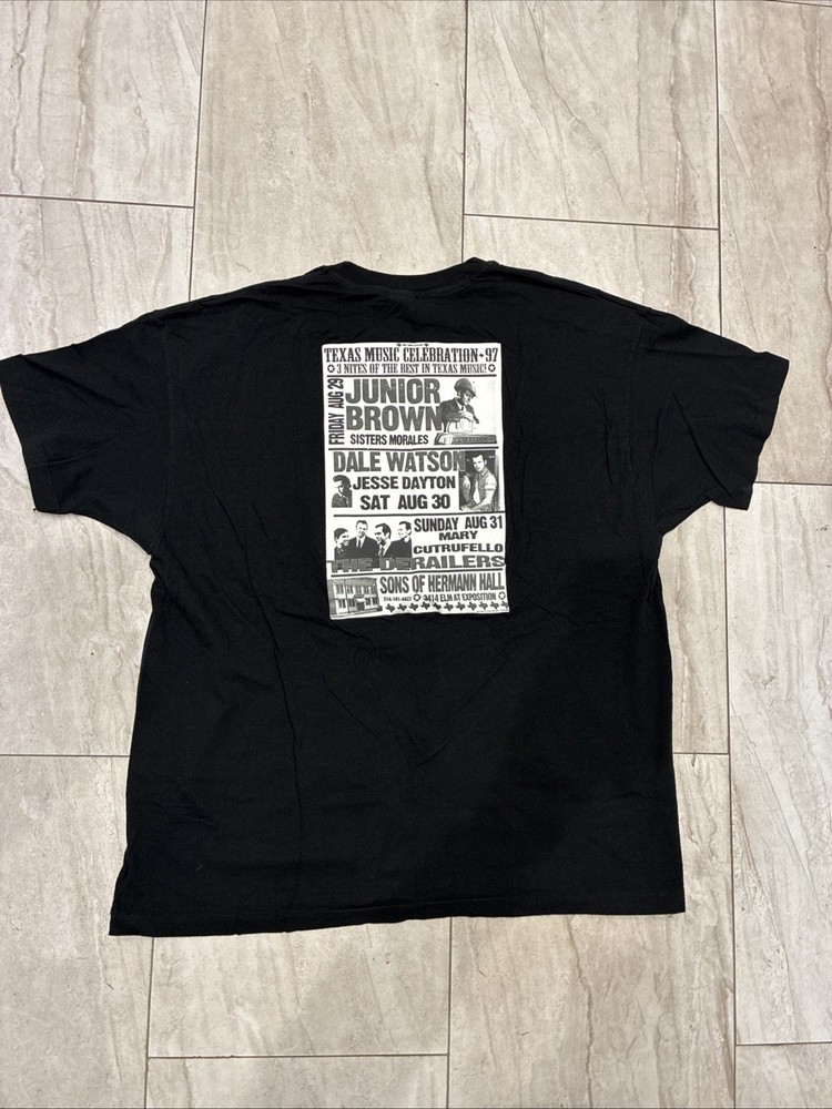Vintage Single Stitch Junior Brown Concert t-shirt Men’s XL Good Used Condition