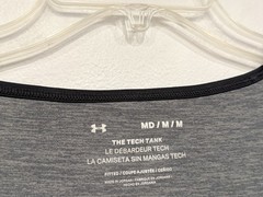 Under Armour UA Tech Tank 2.0 Men’s Sz Medium Gray Polyester Performance 1328704