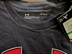 Under Armour Men’s T-Shirt Short Sleeve Athletic UA Logo Graphic Cotton Shirt L.