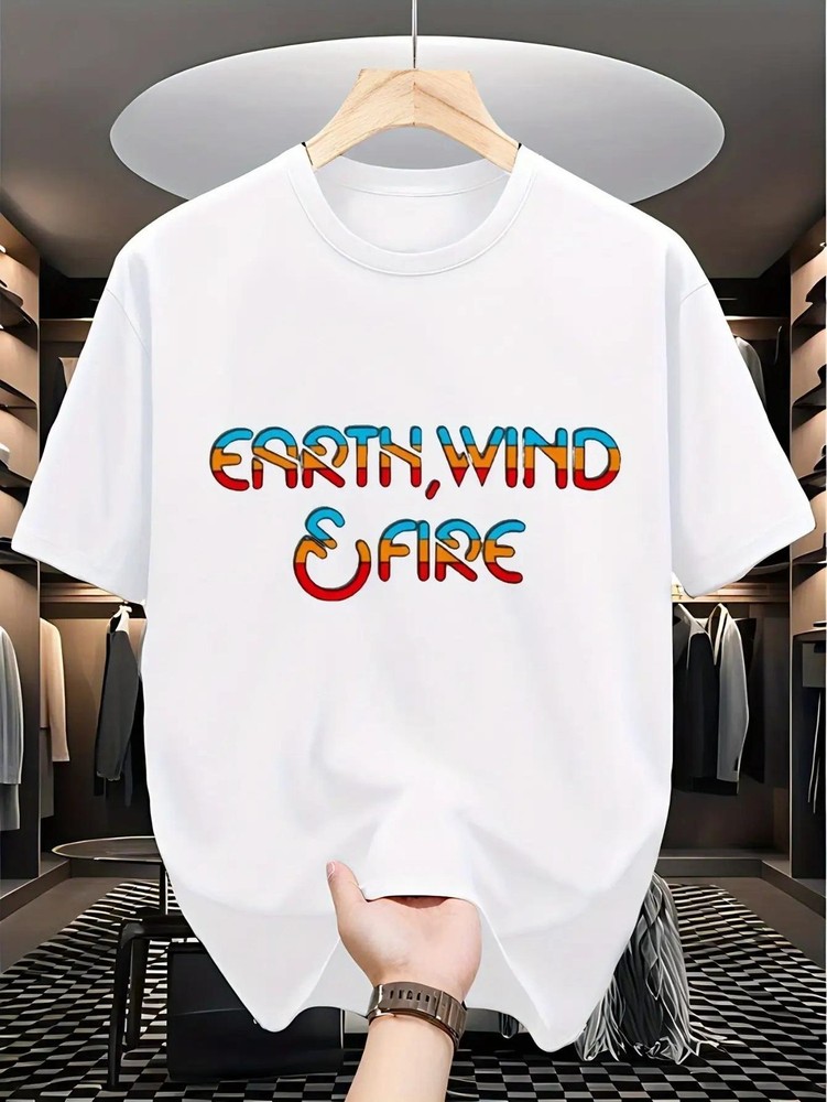 Earth, Wind & Fire Retro Graphic Tee – Vintage Style 70s Soul Music Shirt