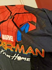 Amazing Spiderman Far From Home Tee T Shirt Marvel 2019 2X navy movie Spider-man