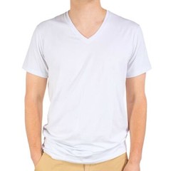 GOLBERG 3pk Men’s V-Neck T-Shirt Undershirt – SUPER SOFT Cotton Polyester Blend