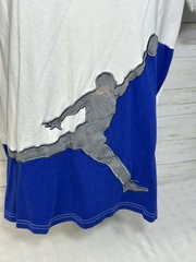 Nike Air Jordan T-Shirt Men XL Big Jumpman Embroidered Logo Blue White 37269-101