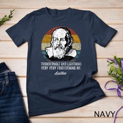 Thunderbolt lightning Galileo philosopher physics astronomy Unisex T-shirt