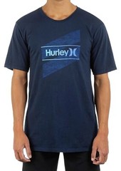 Hurley Everyday Washed One And Only Slashed Short Sleeve Tee T-Shirt Men Navy M