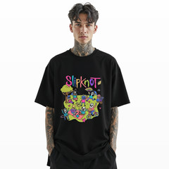 Slipknot Cartoon Parody T-Shirt – Funny Cute Band Graphic Tee A474