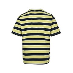 PRADA Men’s Striped T-Shirt Crew Neck Pocket Cotton Short Casual Tee Size L