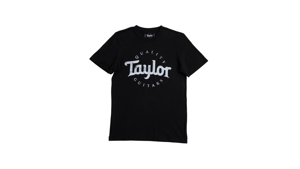 NEW Genuine Taylor Men’s Distressed Logo T-Shirt – BLACK, CHOOSE YOUR SIZE!