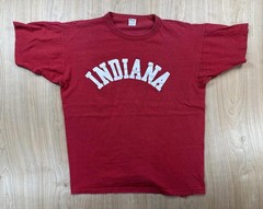 Vintage 80s Champion Indiana Single Stitch tshirt red Cotton xl usa faded soft