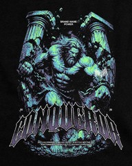 Men’s Vintage Washed Graphic T-Shirt Greek Mythology Print Gothic Streetwear Tee