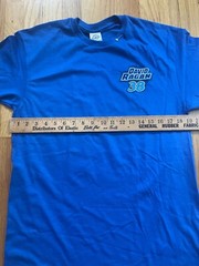 Nascar David Ragan #38 Mustang Racing T-Shirt M Blue Select Blinds Front Row
