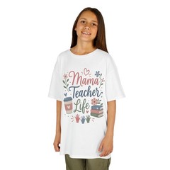 Cute Mama Teacher Life Floral Coffee Crop Top Comfort Colors