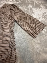 Adrianna Papell Long 3/4 Sleeve Black Tan Stretch Blouse Elastain 3xl