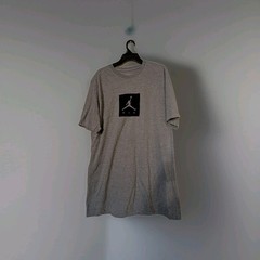 NEW Air Jordan Shirt Mens Medium Gray Jumpman Graphic Short Sleeve T shirt Logo