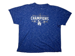 LOS ANGELES LA DODGERS Blue 2020 WORLD SERIES MLB T-SHIRT Baseball Fan Adult XX