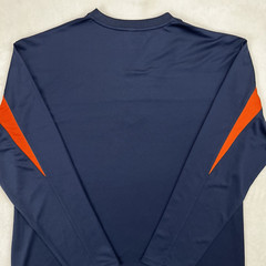 CHICAGO BEARS Long Sleeve Shirt Mens XL NFL Team Performance Navy V-Neck Logo