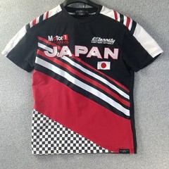 Eternity BC AD Shirt Mens L Black Red White Color Block Japan Katakana Motor 1
