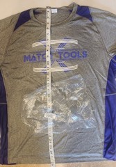 Gray / Purple Colorblock Tee Long Sleeves Matco Tools PDMT562L
