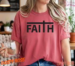Unisex Faith Cross Christian T-Shirt, Men T shirt,Women T shirt Gift ReligionTop