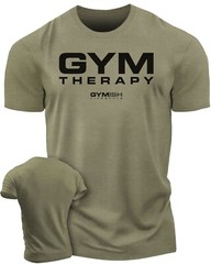 055. Gym Therapy Funny Workout Gym T-Shirt for Men