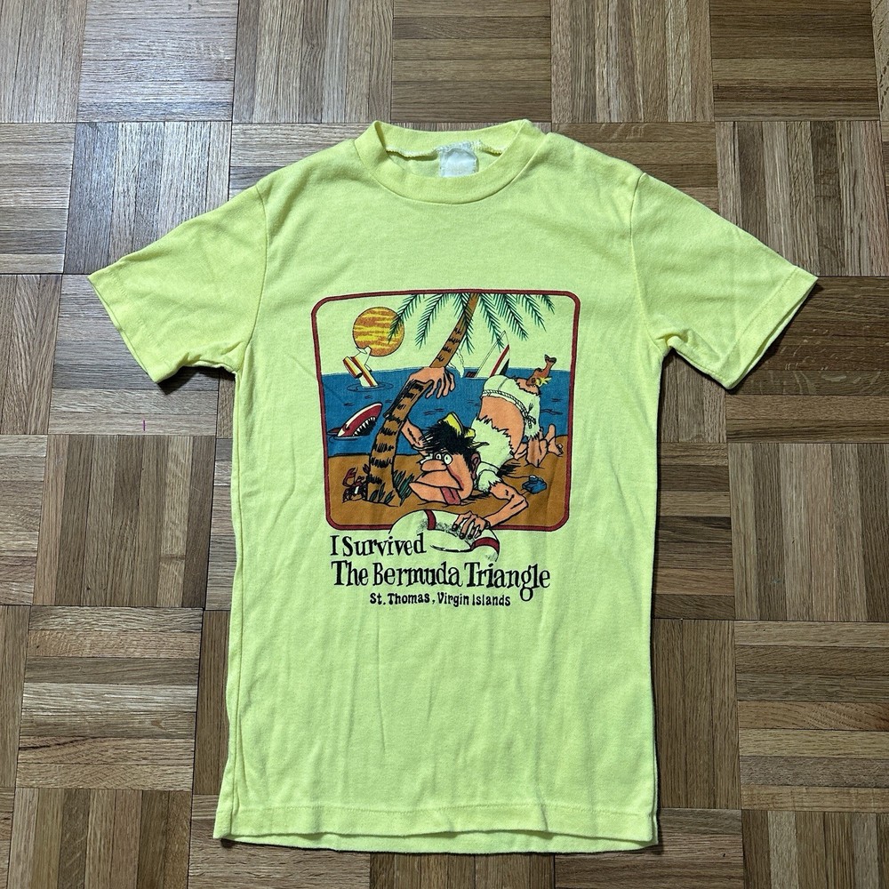 Vintage Bermuda Triangle Tee 1970s Medium