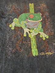 Vintage Art David Hudson Tee Large 90s Australia Animals Music Rare Aboriginal
