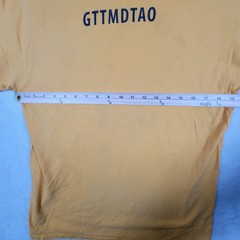 Vintage Rat On Bike T-Shirt Gildan Heavy Cottton Big Logo Graffiti Yellow Size M