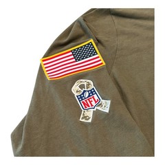 Nike NFL Rams Men Size Small On Field Apparel Long Sleeve Dri-Fit T Shirt Olive