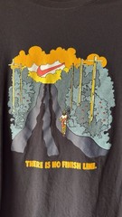 Nike Men’s Black There is No Finish Line Logo Cotton Crew Neck T-Shirt Size L