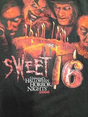 Universal Studios Halloween Horror Nights 2006 Sweet 16 Clowns Graphic T Shirt L