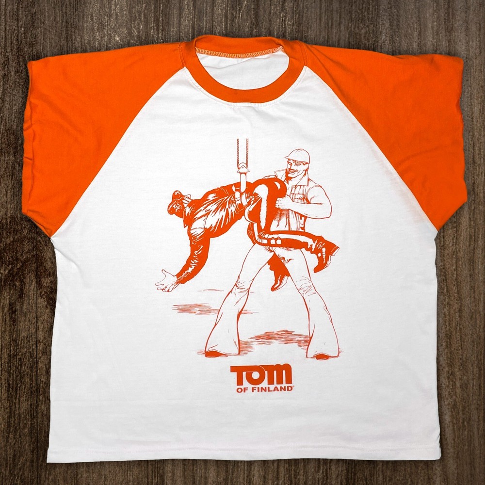 Tom of Finland “HOOK UP” Ringer Tee (QUEER, LEATHER PANTS, KAKE)
