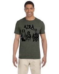 Azra Shirt (Green T-Shirt With Azra Band Logo and Members, Size XL)