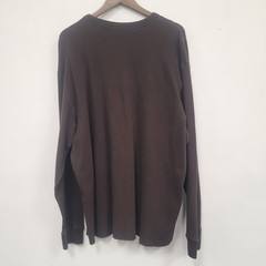 Sonoma Mens Brown Waffle Thermal Henley Shirt Size XXL Outdoor Base Layer Hiking