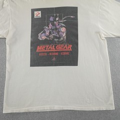 Vintage Metal Gear Solid Mens XL (23X28) Video Game Shirt 1998