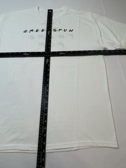 Jerzees Dri-Power Greenspun Graphic T-Shirt Adult XL White Cotton Tee