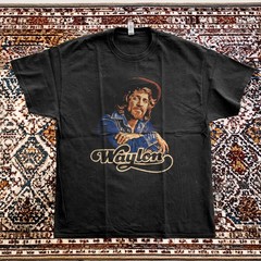 Waylon Jennings Heritage Unisex Black Cotton T-shirt S-5XL