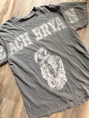 Zach Bryan Distressed Shirt Mens Large Gray BURN BURN BURN Tour Spell Out Logo