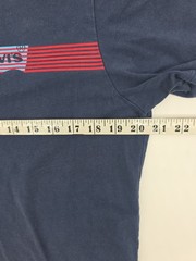 Levis T-Shirt Mens Medium Blue Spell Out Men .#37598